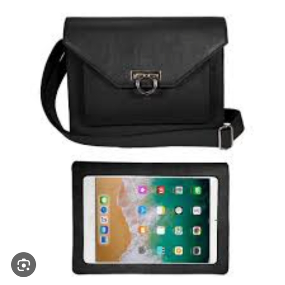 Save the Girls Handbags - NWT Tablet Messenger Bag with RFID/Touchscreen-Black